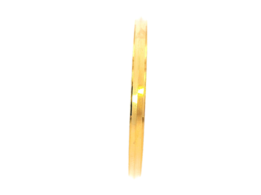 22K Yellow Gold Classic Bangle – 3.4mm Width
