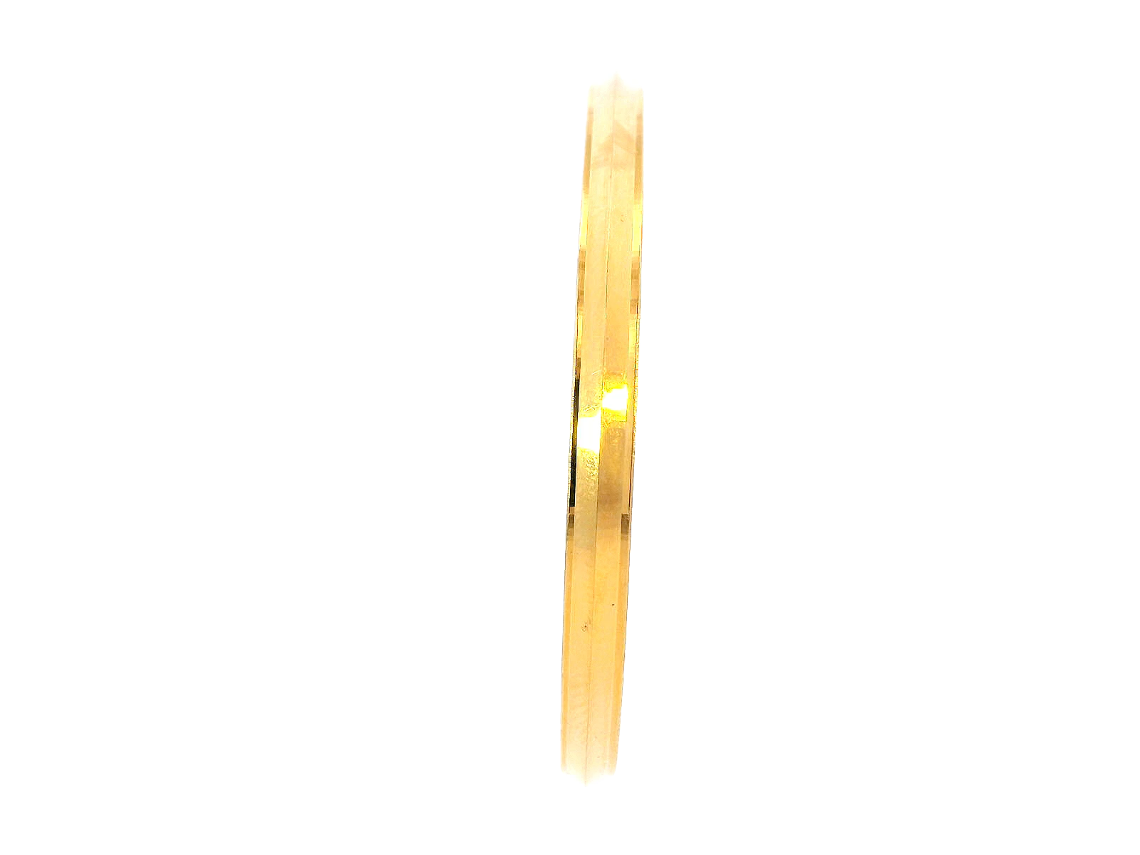 22K Yellow Gold Classic Bangle – 3.4mm Width