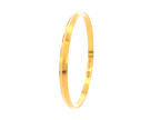 22K Yellow Gold Classic Bangle – 3.4mm Width