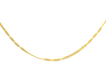 22K Yellow Gold Twisted Link Chain – 18 Inches