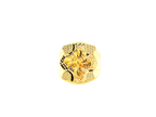22K Yellow Gold Men's Floral Ring – Size 10.5