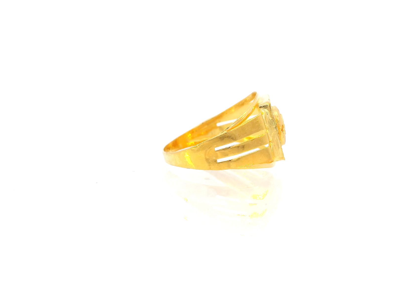 22K Yellow Gold Classic Statement Ring