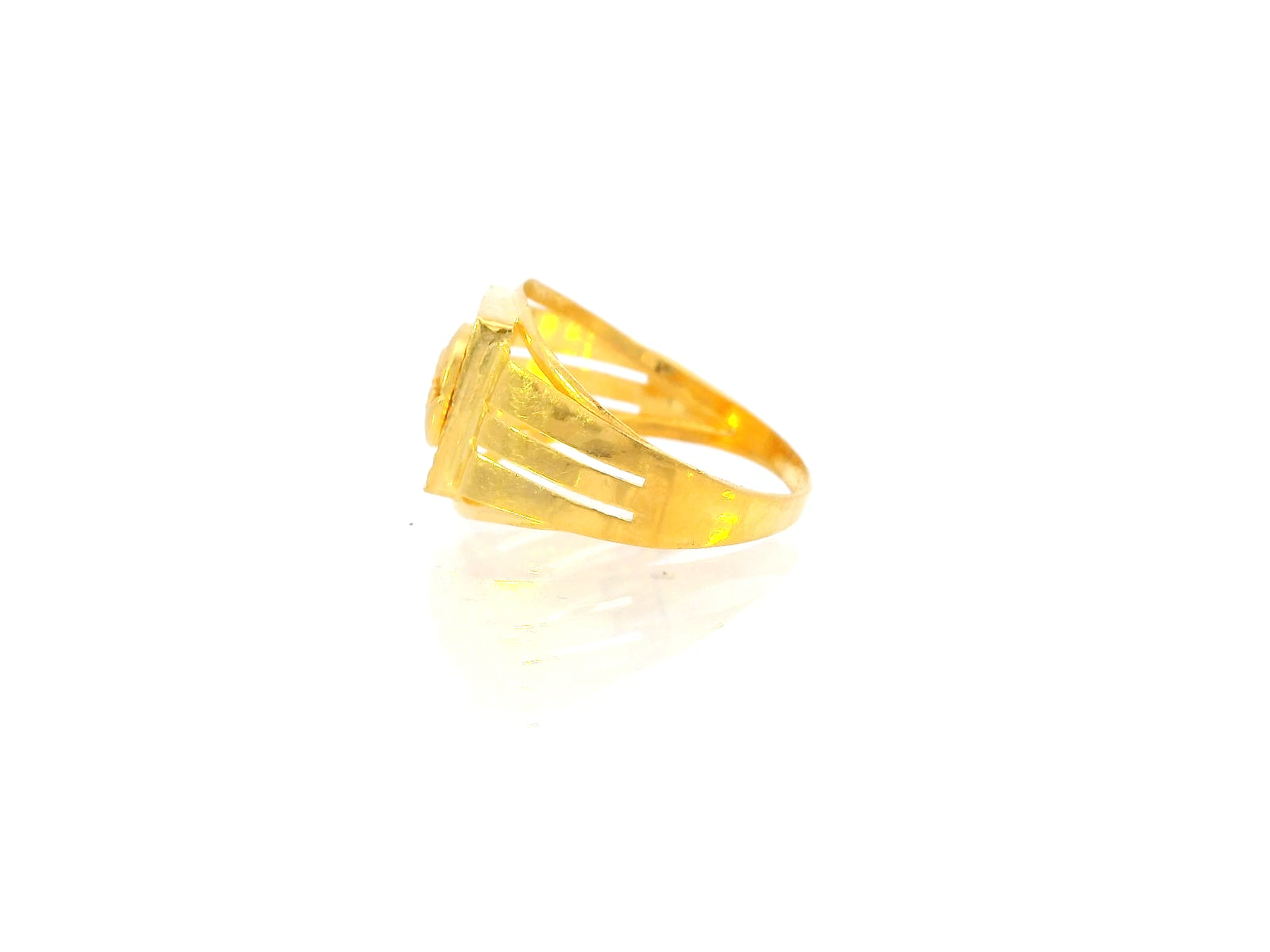 22K Yellow Gold Classic Statement Ring