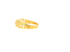 22K Yellow Gold Cubic Zirconia Men's Ring