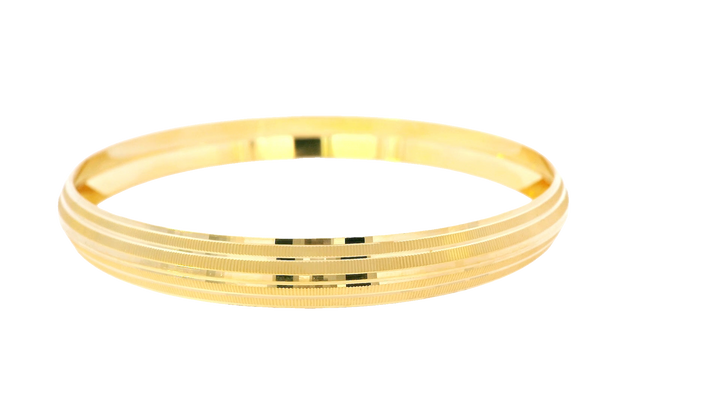 22K Yellow Gold Polished Wide Bangle Bracelet