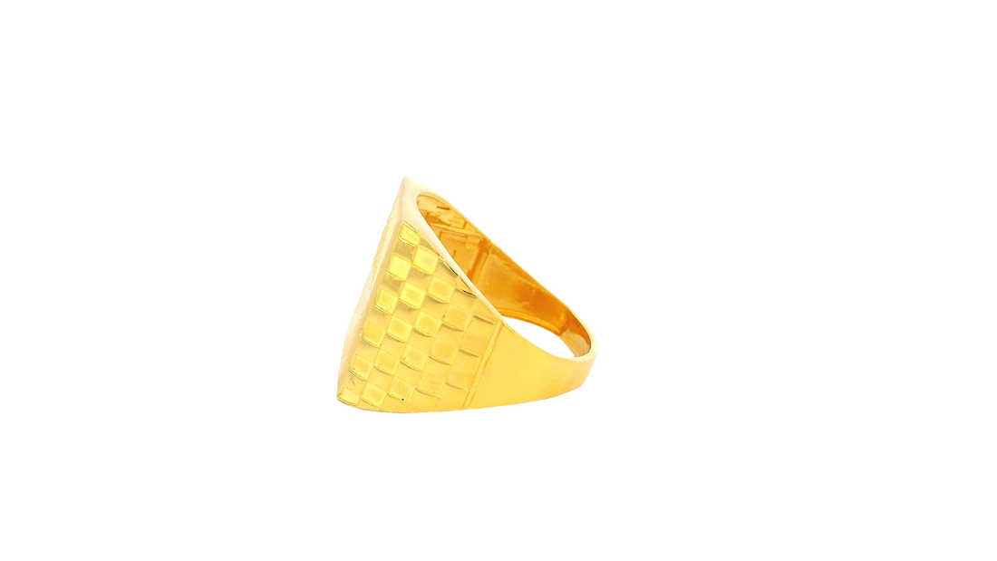 22K Yellow Gold Bold Polished Ring
