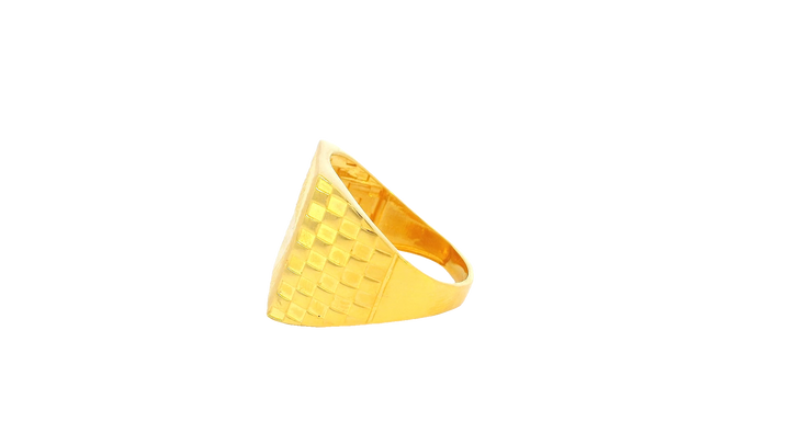 22K Yellow Gold Bold Polished Ring