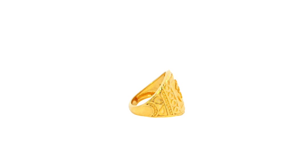 22K Yellow Gold Elegant Polished Ring