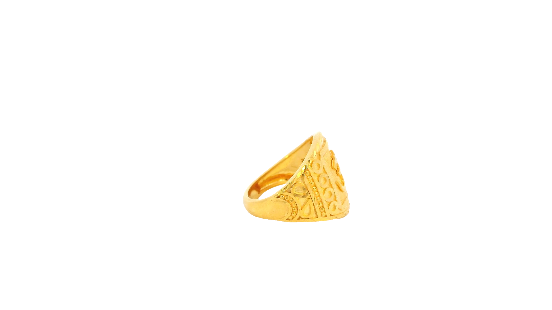 22K Yellow Gold Elegant Polished Ring