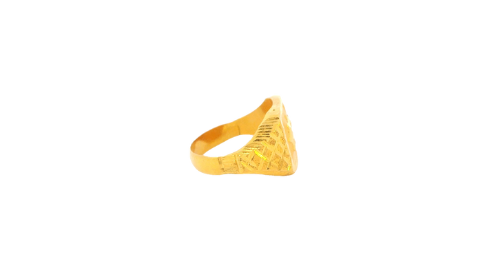 22K Yellow Gold Sleek Polished Ring
