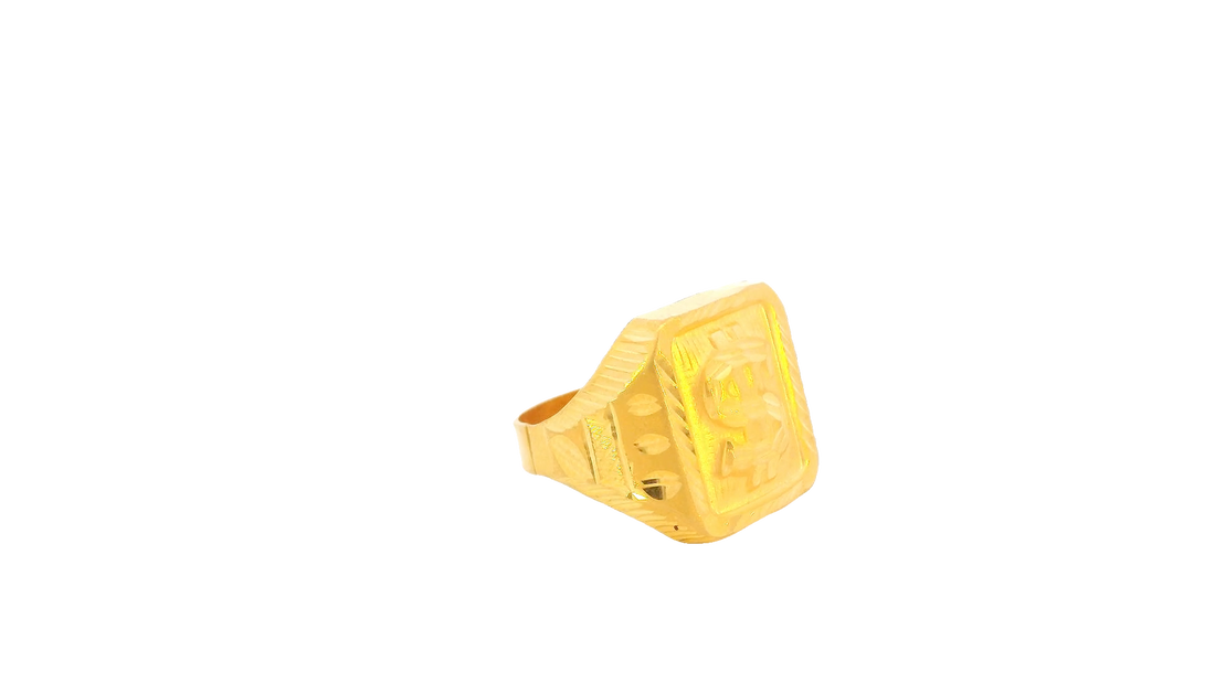 22K Yellow Gold Classic Polished Ring