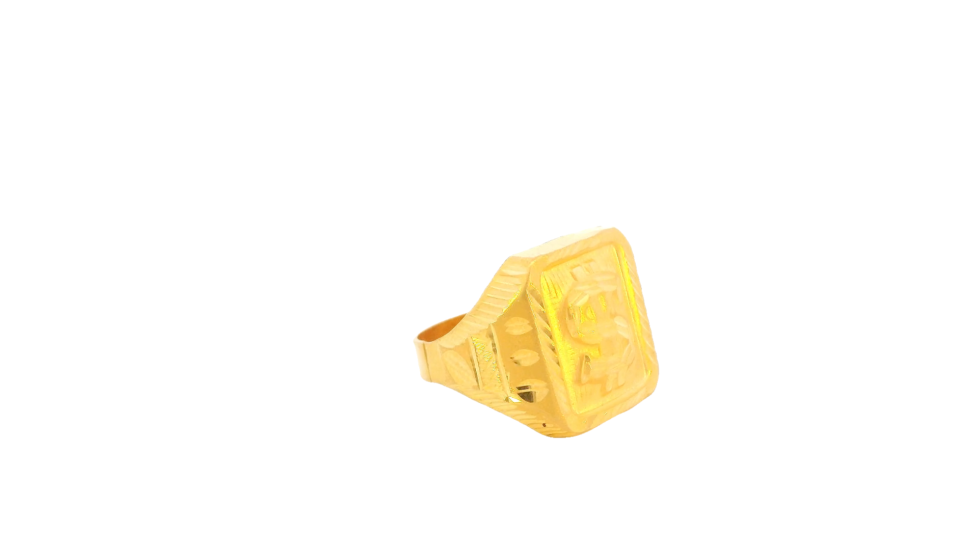22K Yellow Gold Classic Polished Ring