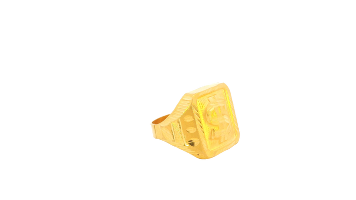 22K Yellow Gold Classic Polished Ring