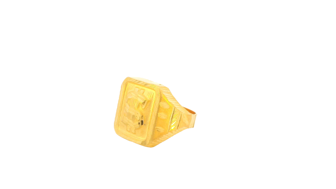 22K Yellow Gold Classic Polished Ring