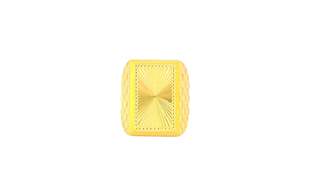 22K Yellow Gold Bold Polished Ring