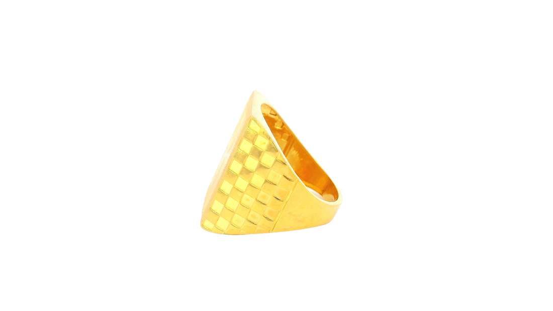 22K Yellow Gold Bold Polished Ring