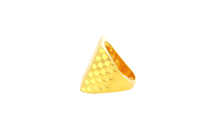 22K Yellow Gold Bold Polished Ring