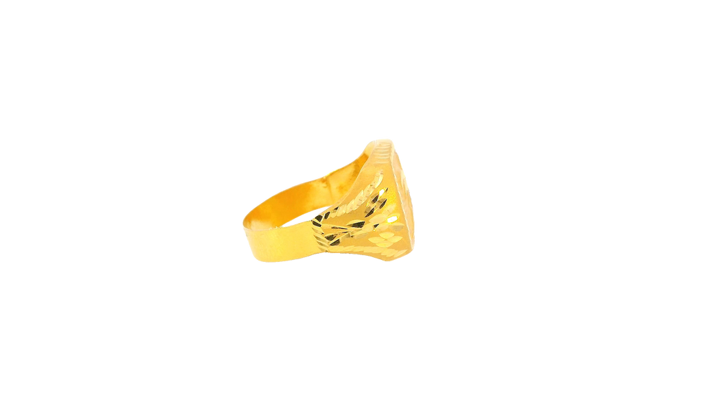 22K Yellow Gold Sleek Polished Ring