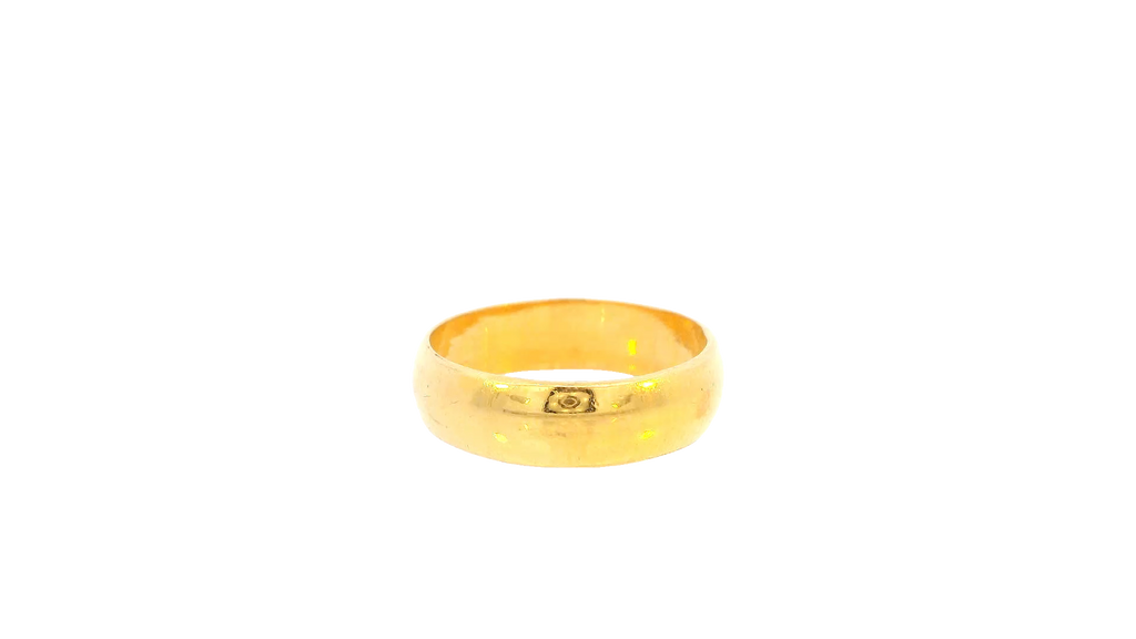 22K Yellow Gold Polished Ring