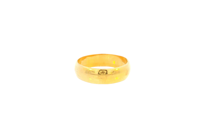 22K Yellow Gold Polished Ring