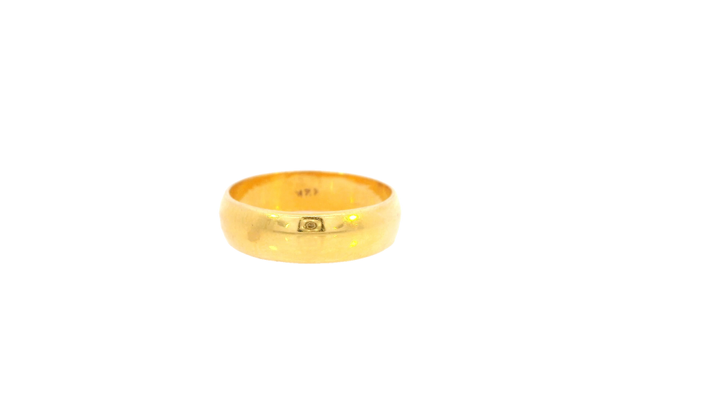 22K Yellow Gold Polished Ring