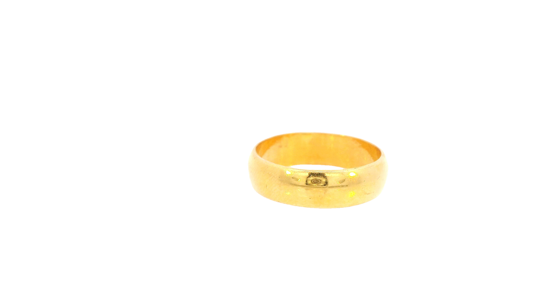 22K Yellow Gold Polished Ring