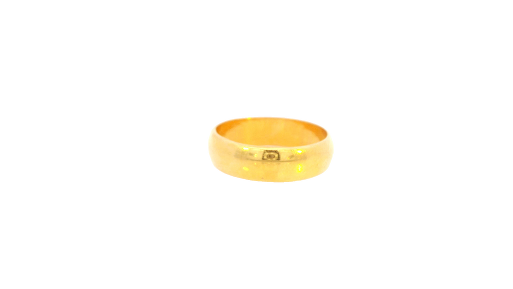 22K Yellow Gold Polished Ring