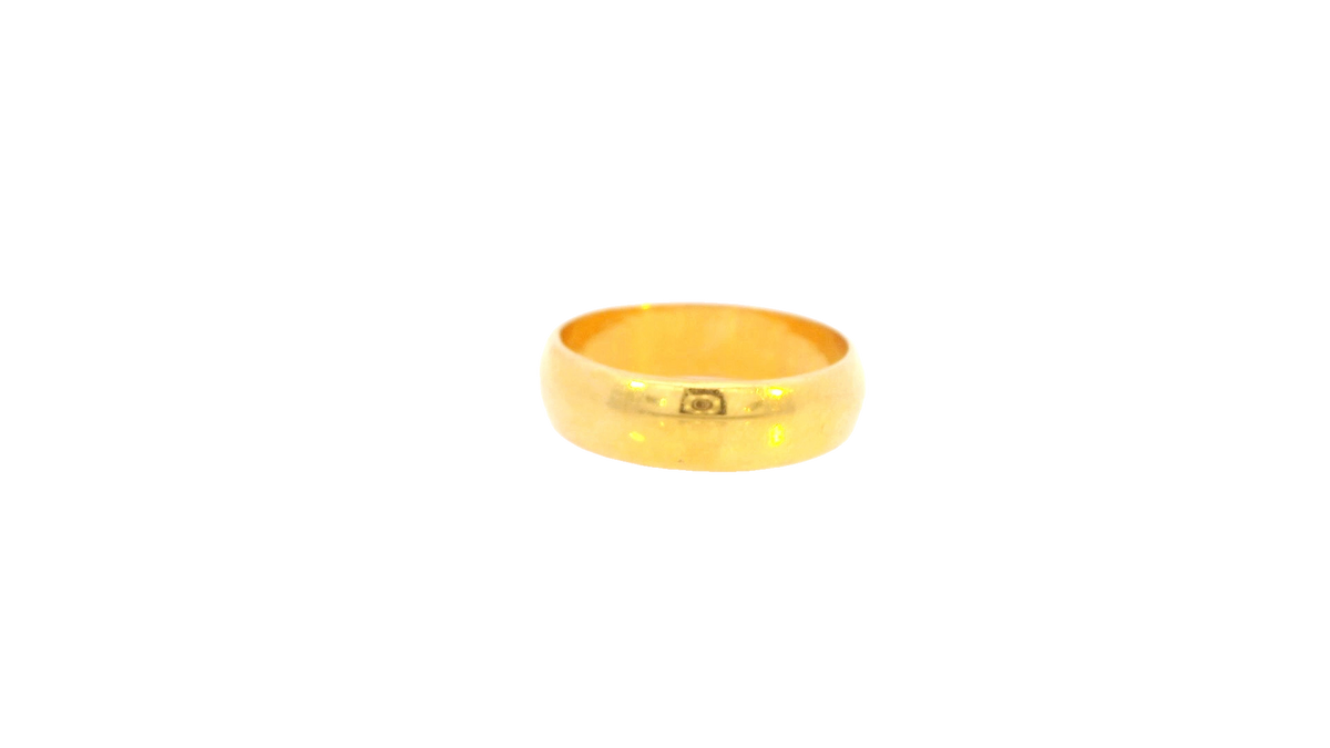 22K Yellow Gold Polished Ring