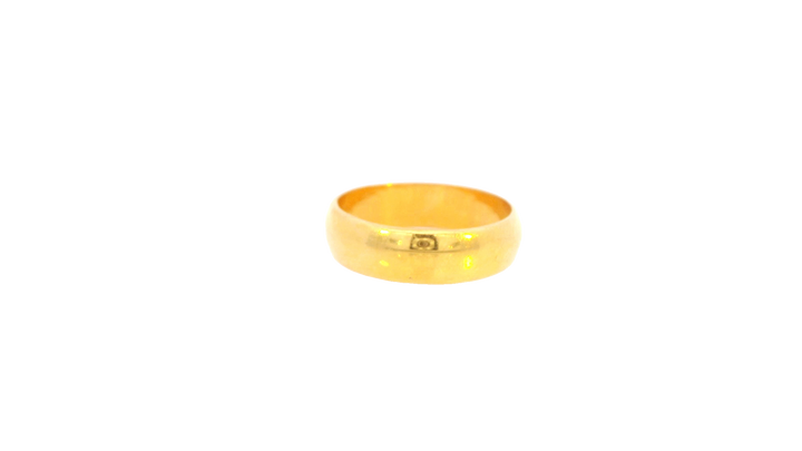 22K Yellow Gold Polished Ring