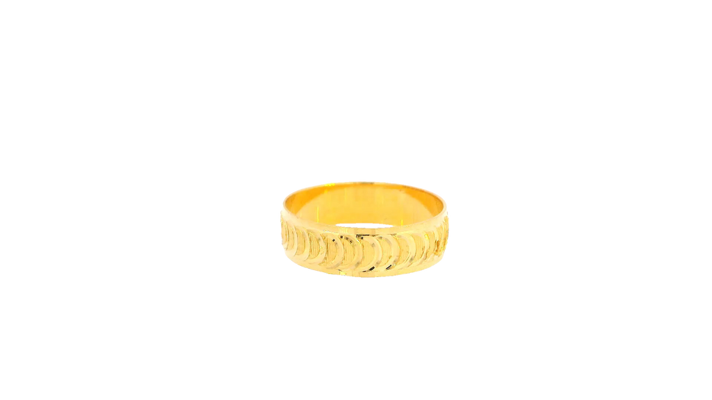 22K Yellow Gold Polished Ring