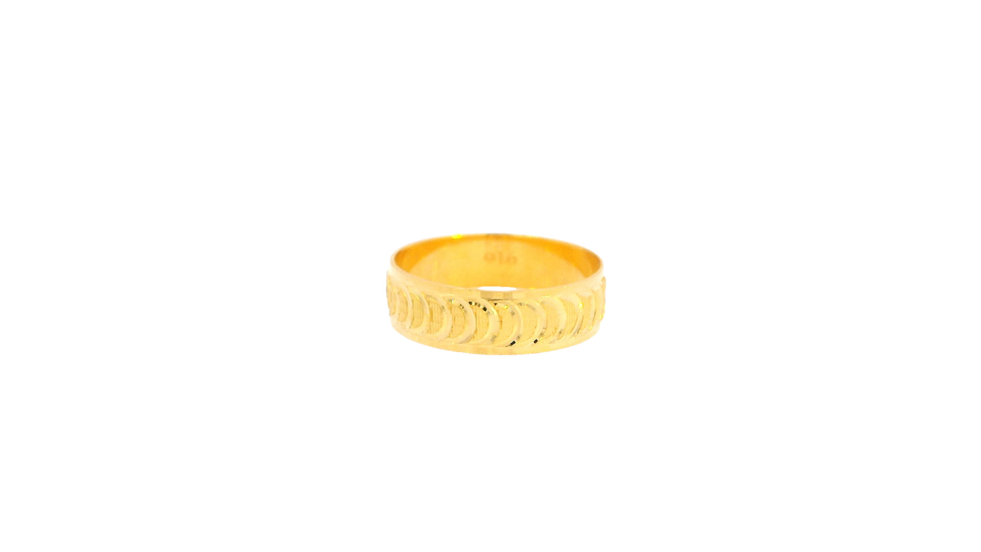 22K Yellow Gold Polished Ring