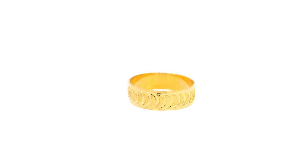 22K Yellow Gold Polished Ring