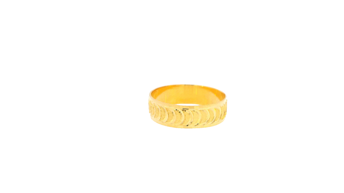 22K Yellow Gold Polished Ring