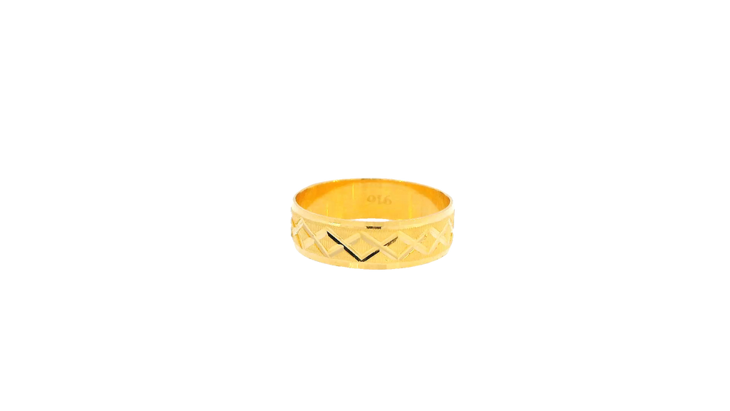 22K Yellow Gold Polished Ring