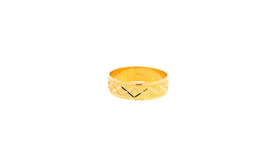 22K Yellow Gold Polished Ring