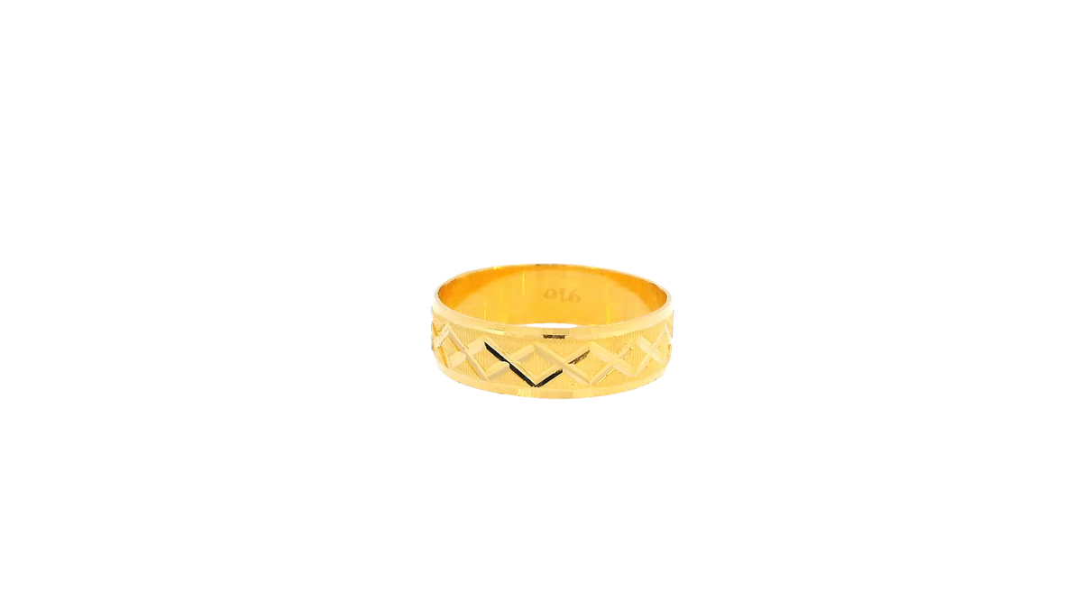 22K Yellow Gold Polished Ring