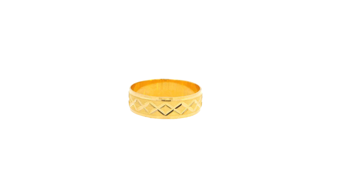 22K Yellow Gold Polished Ring
