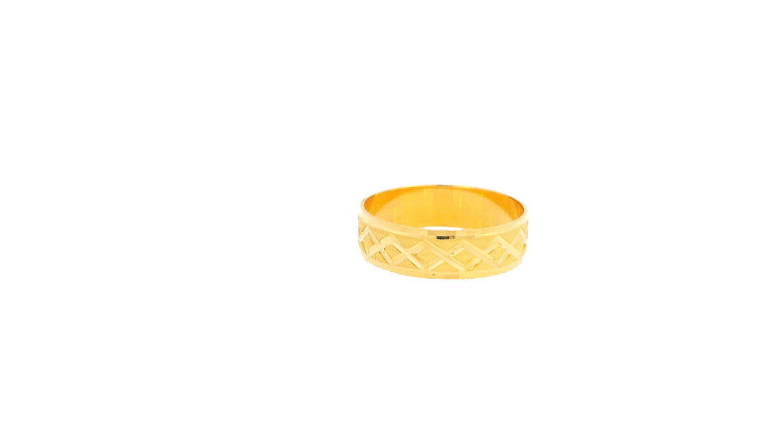 22K Yellow Gold Polished Ring