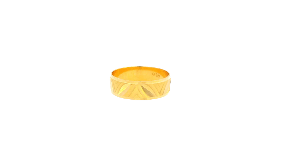 22K Yellow Gold Polished Ring