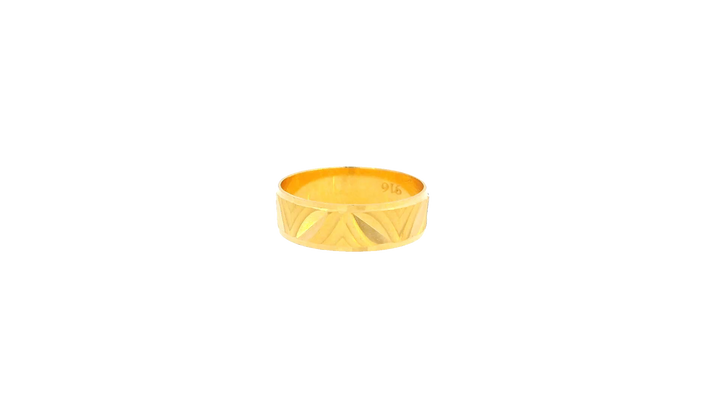 22K Yellow Gold Polished Ring