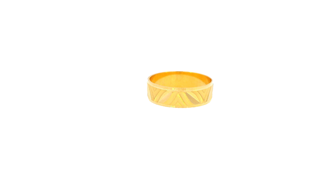 22K Yellow Gold Polished Ring
