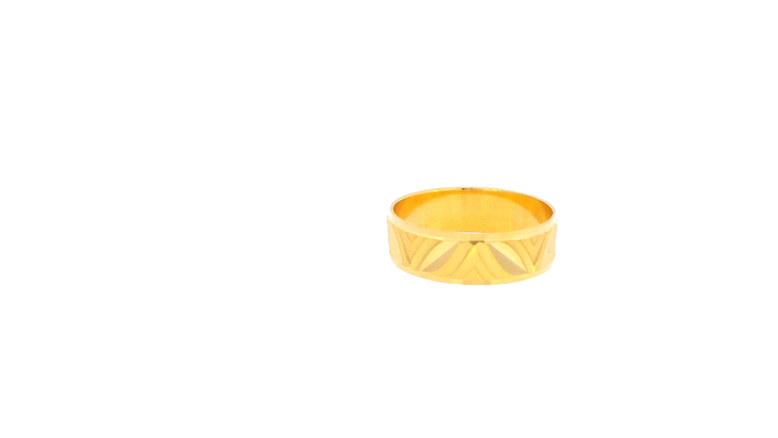 22K Yellow Gold Polished Ring