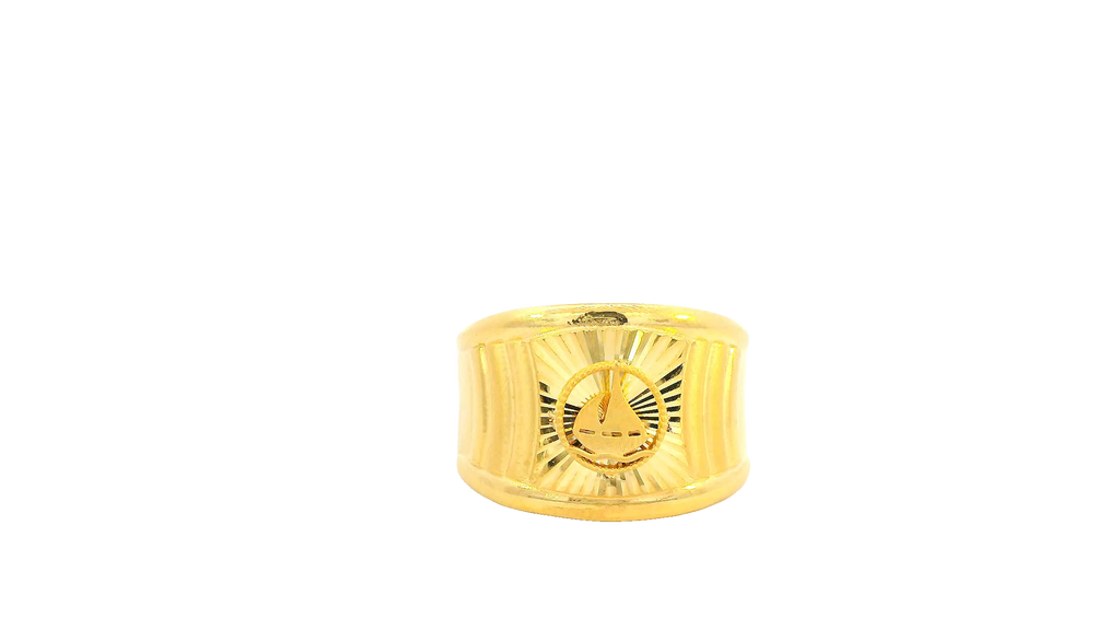 22K Yellow Gold Polished Ring