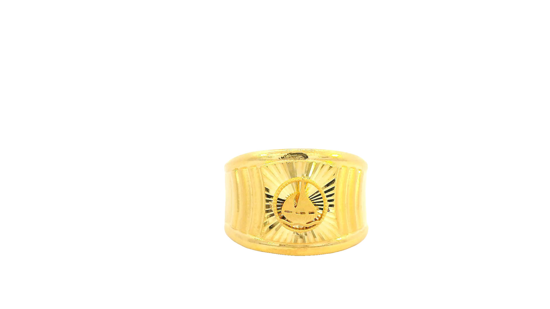 22K Yellow Gold Polished Ring