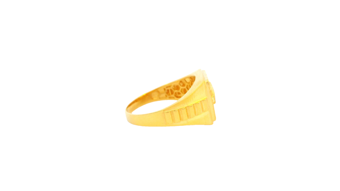 22K Yellow Gold Polished Ring
