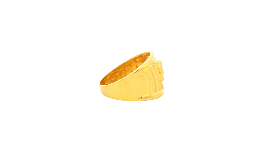 22K Yellow Gold Polished Ring