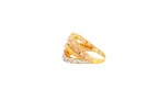 22K Yellow, White &amp; Rose Gold Polished Ring