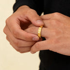 22K Yellow Gold Ring – Polished Classic Band