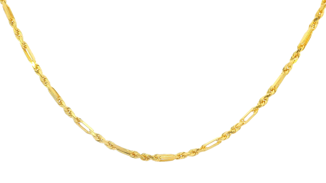 22K Yellow Gold Classic Chain with Lobster Lock