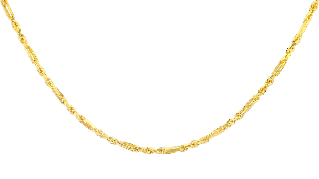 22K Yellow Gold Elegant Chain with Lobster Lock